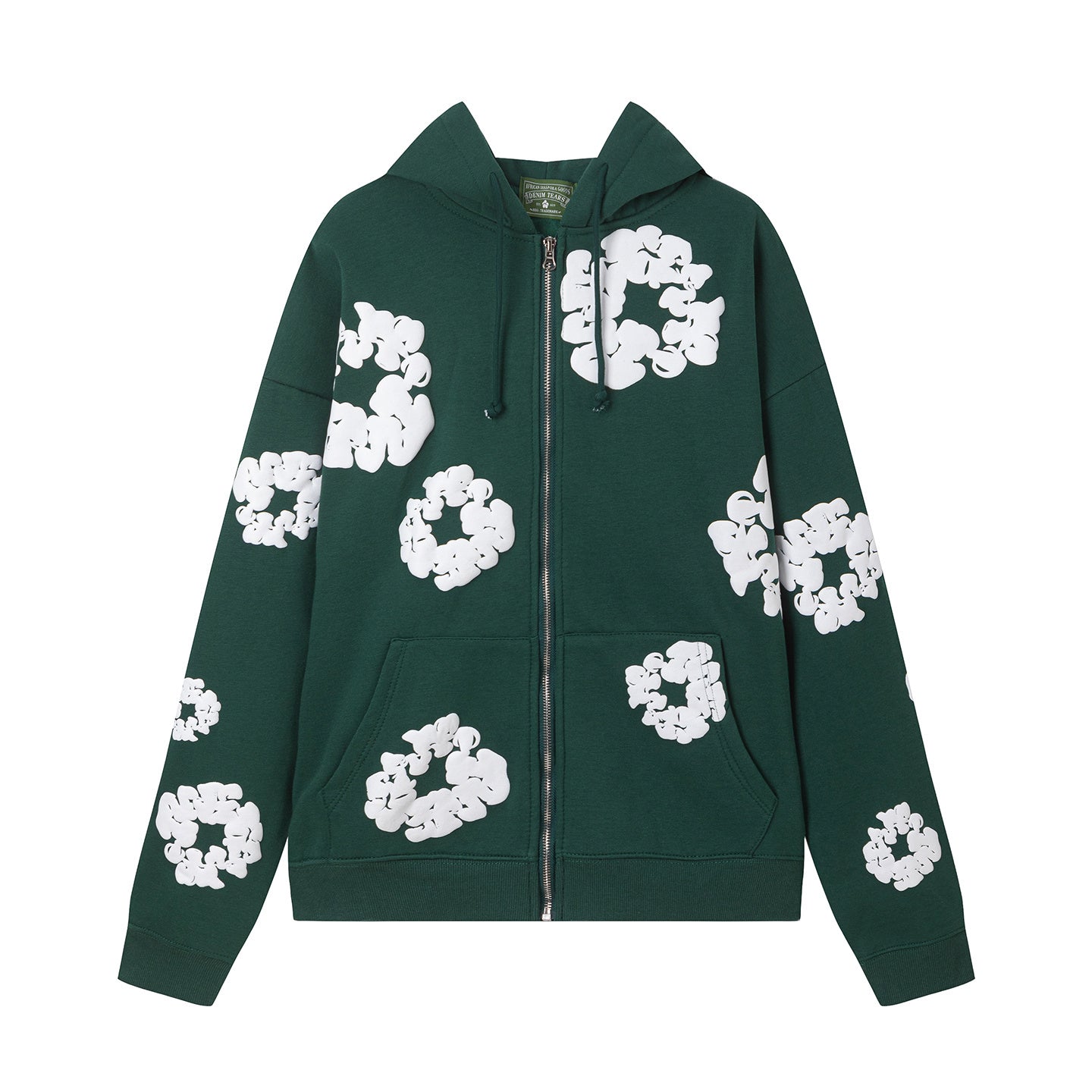 SWEAT À CAPUCHE ZIPPÉ DENIM TEARS "COURONNE" | La Majesté du Peuple