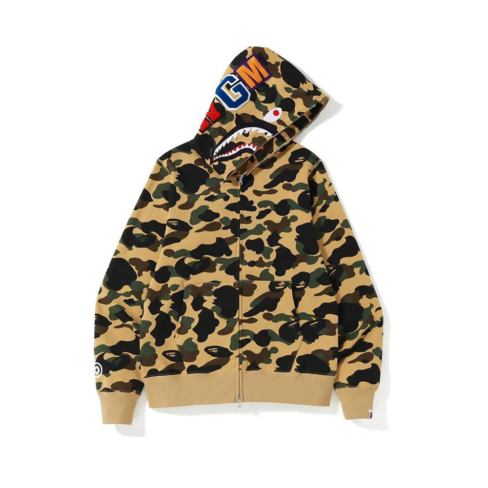 CAMO SHARK FULL ZIP HOODIE - BAPE®