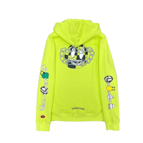 Chrome Hearts Matty Boy Link Hoodie Lime Green