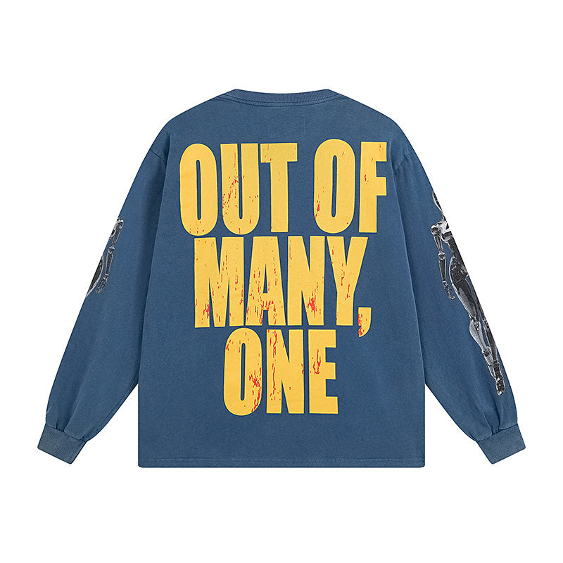 T-SHIRT MANCHES LONGUES "OUT OF MANY, ONE" | L'Unité dans l'Ombre
