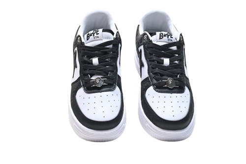 BAPE STA “Black & White Embossed Leather”