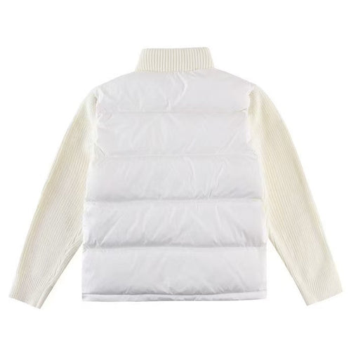 CARDIGAN MATELASSÉ EN LAINE BLANC - ÉLÉGANCE TEXTURÉE