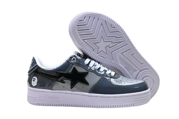 BAPE STA – Gris & Noir Vernis