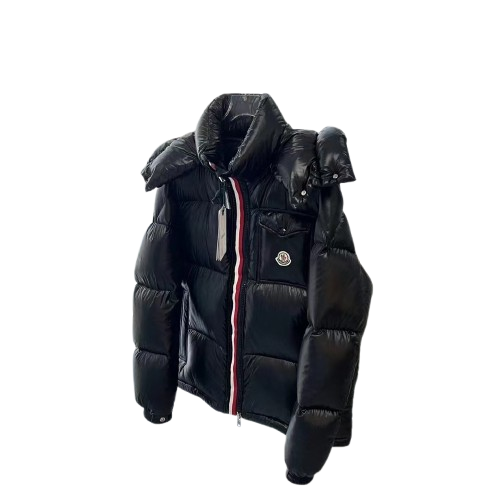 DOUDOUNE À CAPUCHE MONTBELIARD NOIR - MONCLER