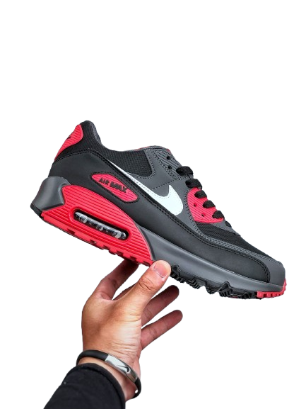 NIKE AIR MAX 90 « IRON GREY / FIRE RED » - LE CONTRASSE INDUSTRIEL