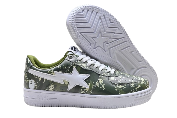 BAPE STA “Green Camo Patent”