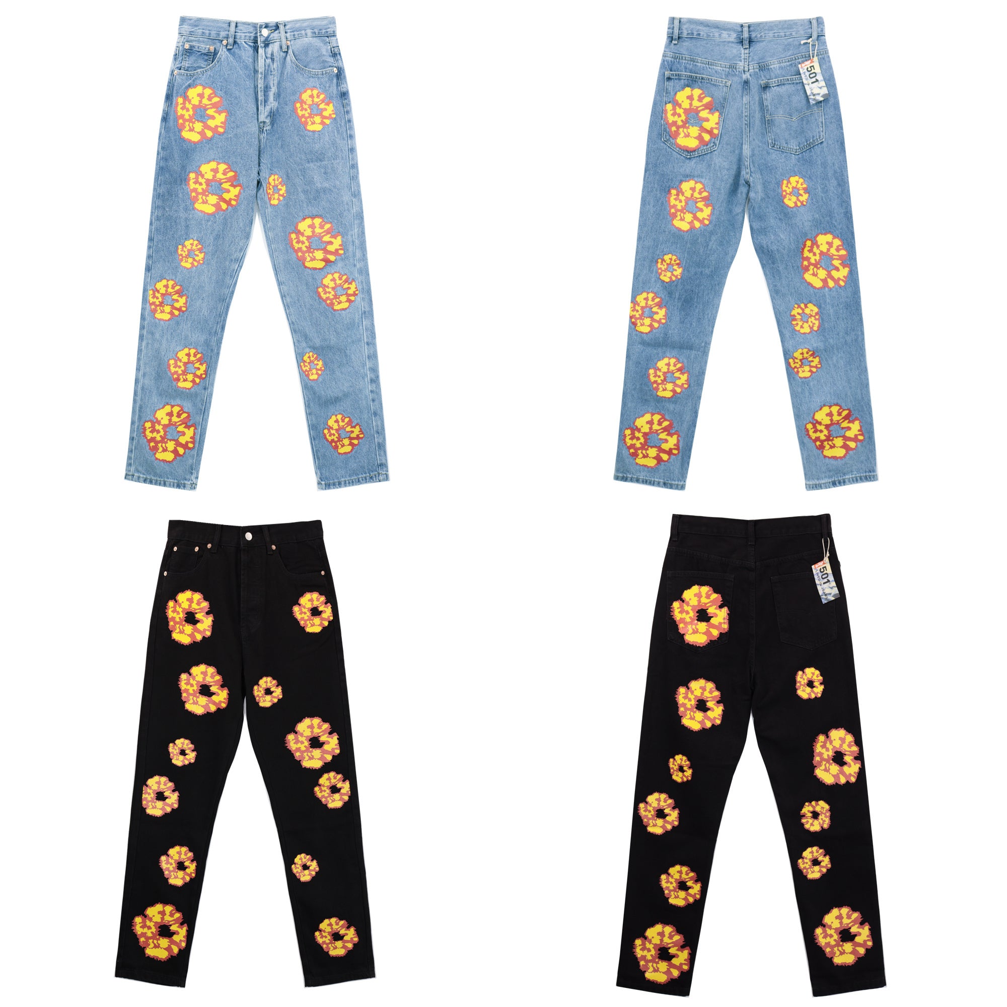 JEAN DENIM TEARS x OFFSET 501 NOIR | L'Héritage Hip-Hop