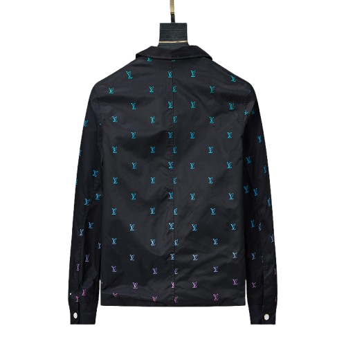 BLOUSON SPORTSWEAR BRODÉ LV BLASON GRADIENT EN DENIM