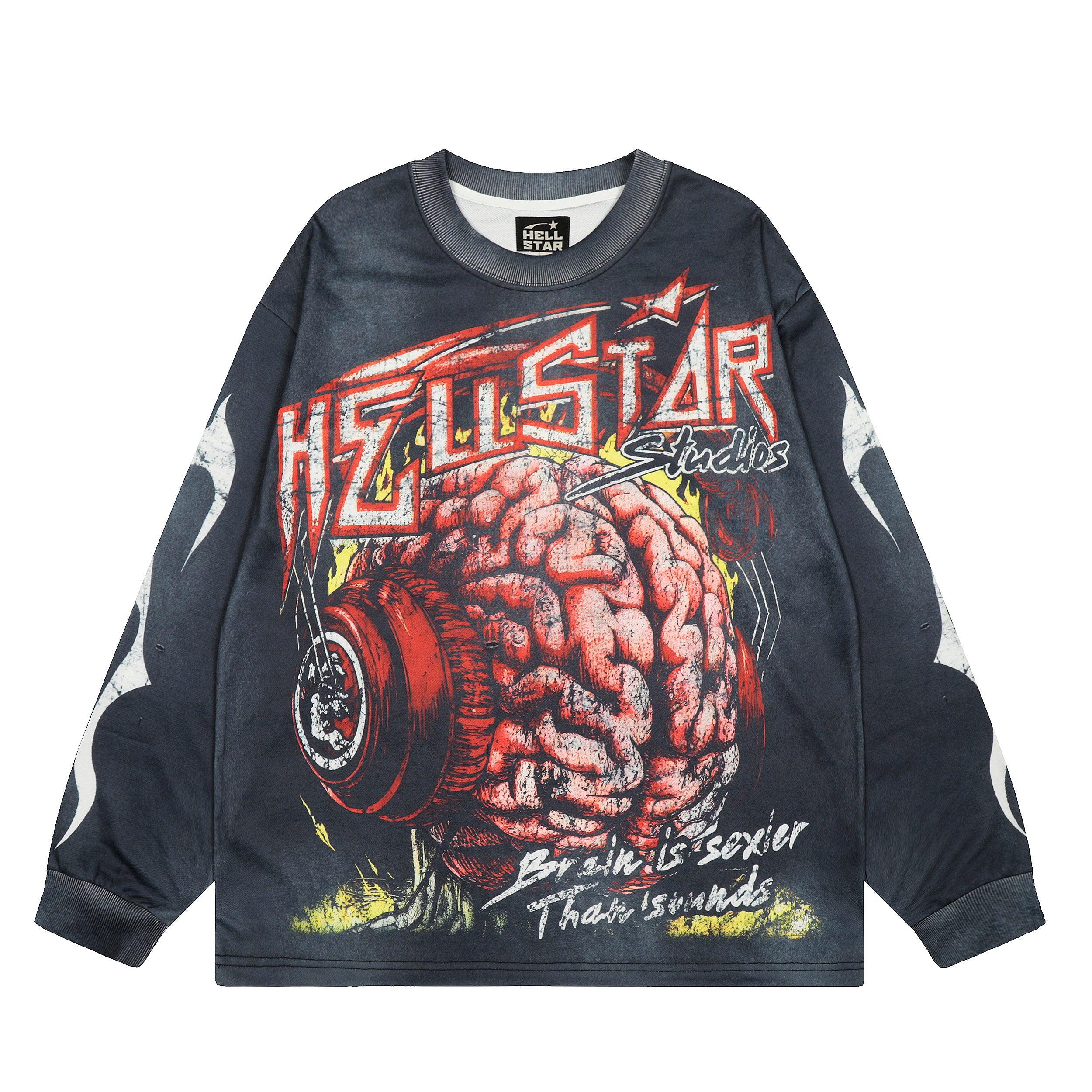T-SHIRT HELLSTAR MANCHE LONGUE BRAIN