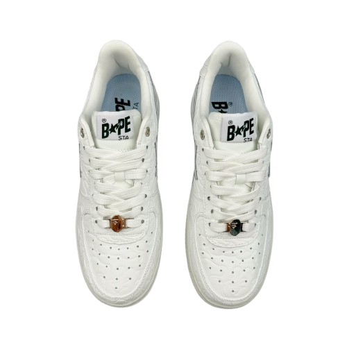 BAPE STA “Grey Embossed Leather”