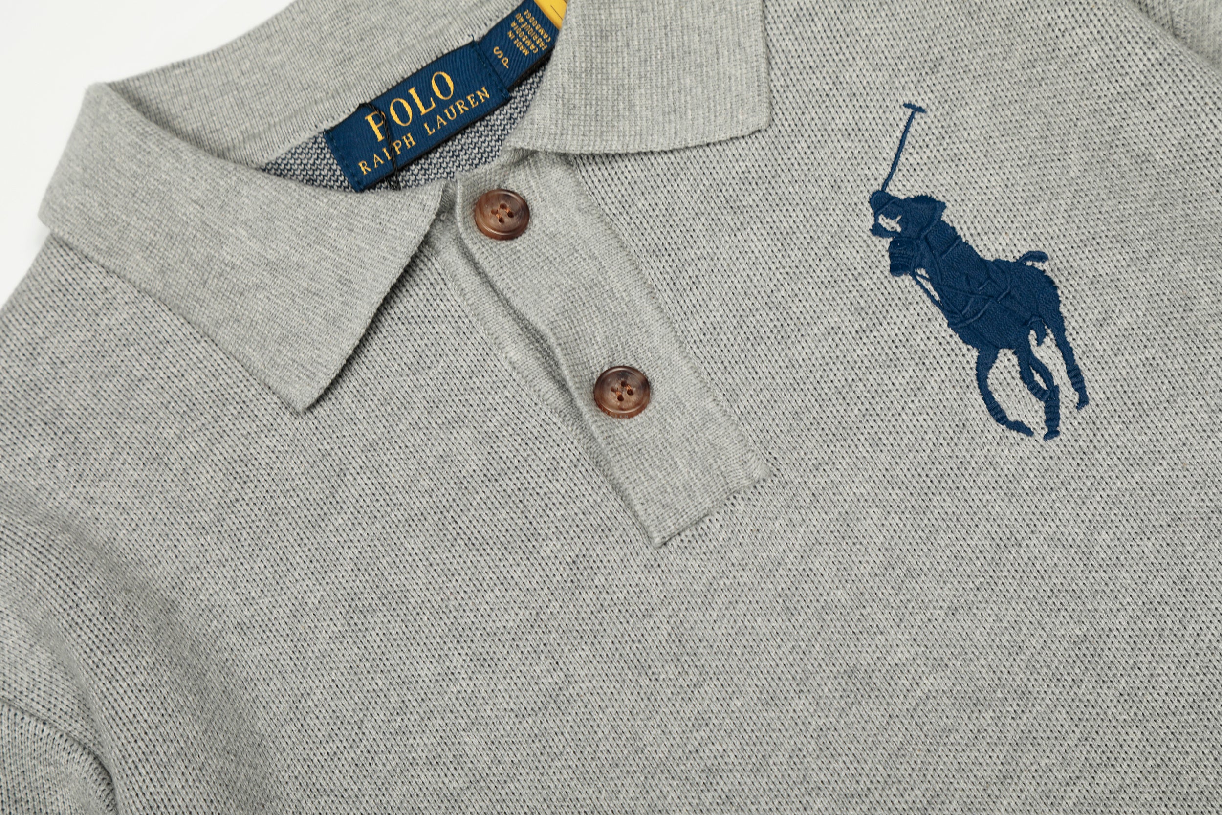 T-SHIRT POLO RALPH LAUREN MANCHES LONGUES REFINED NAVY | L'Essence du Style Intemporel