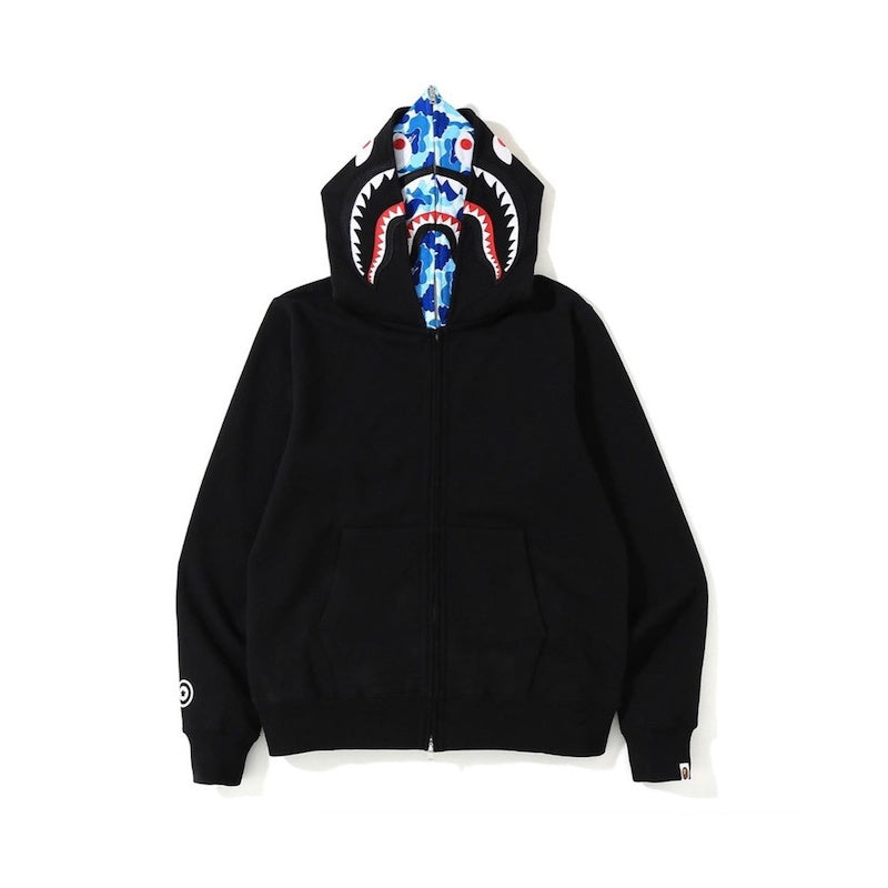 BAPE ABC Shark Full Zip Double Hoodie Noir/Rose