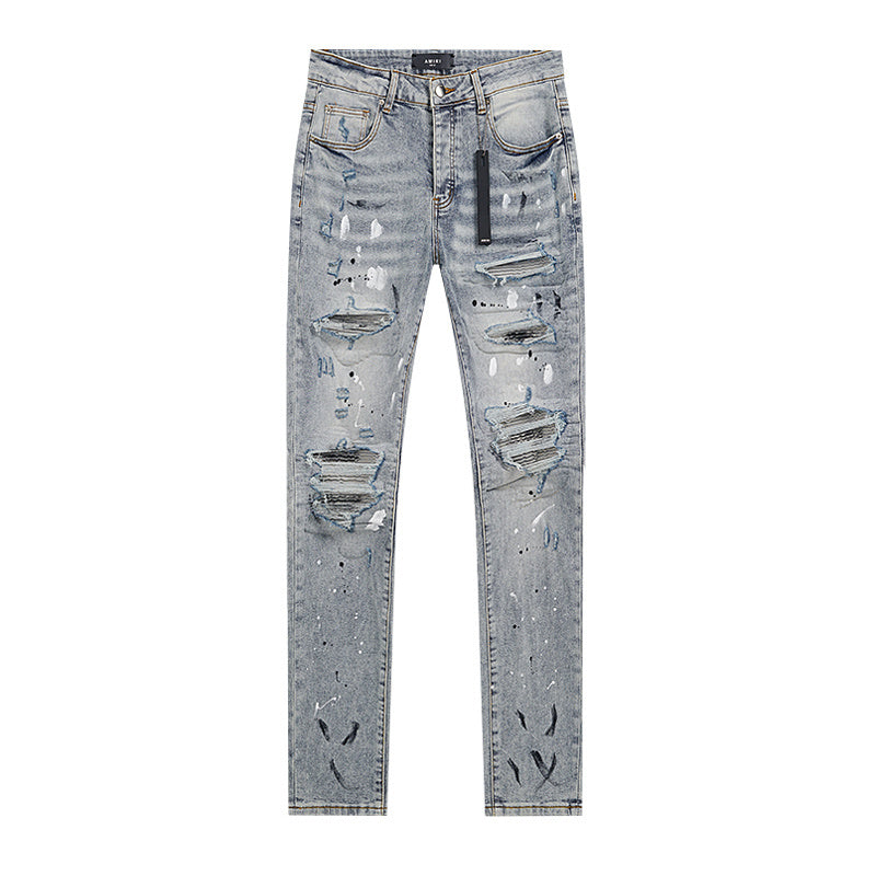 JEANS AMIRI MX1 PAINTER BLEU | L'Artisanat Rebelle