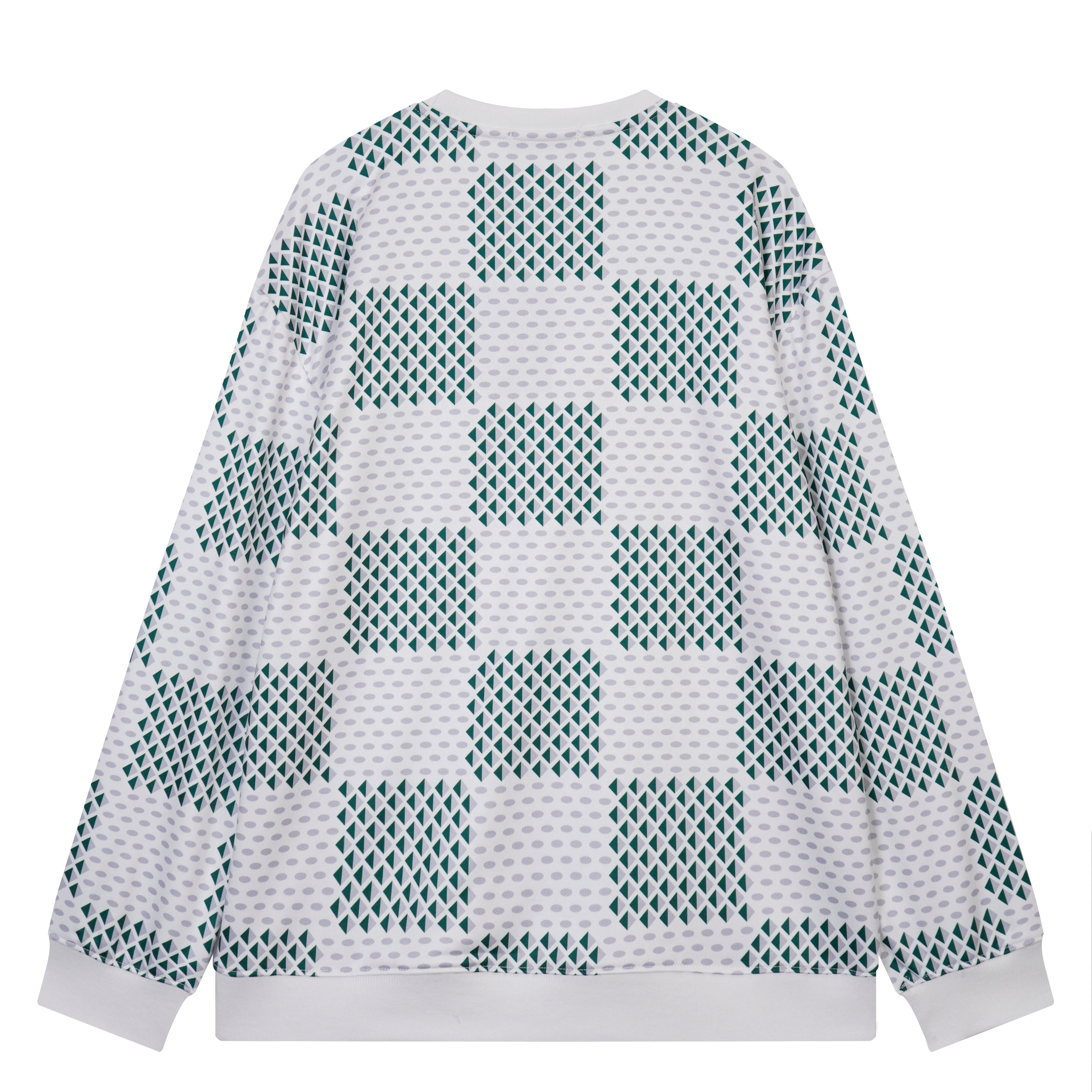 PULLOVER DAMIER JACQUARD COTON | L'Héritage Tissé