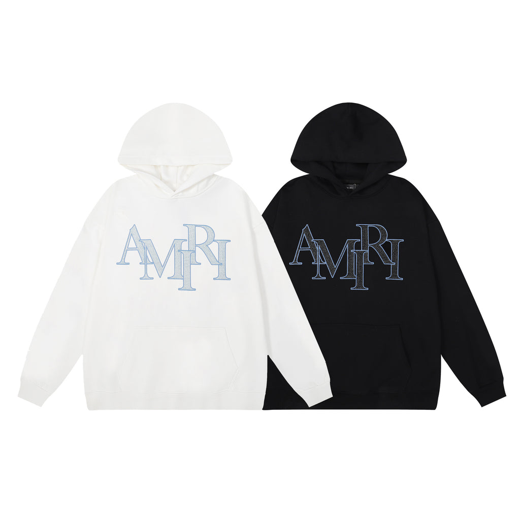 SWEAT AMIRI STAGGERED LOGO | L'Icone du Luxe Déstructuré