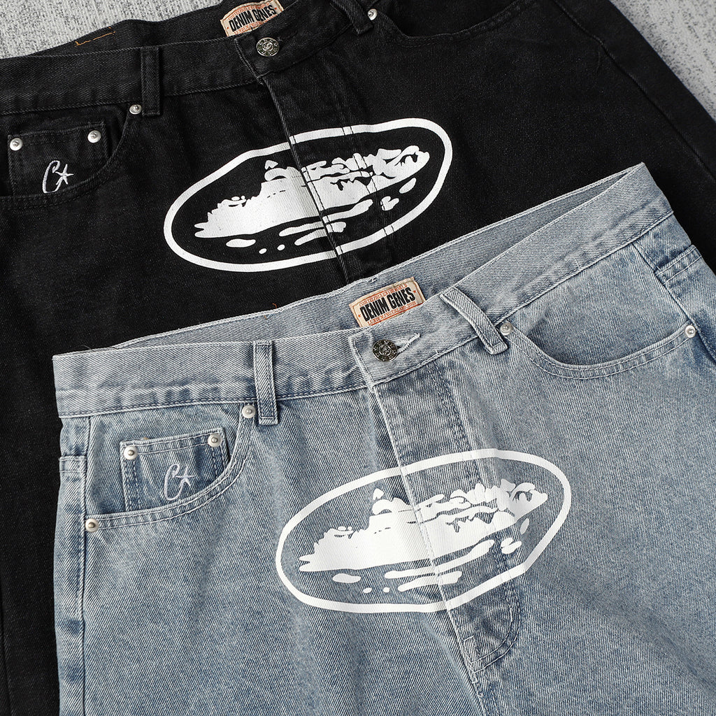 Corteiz shorts en Jean Denim