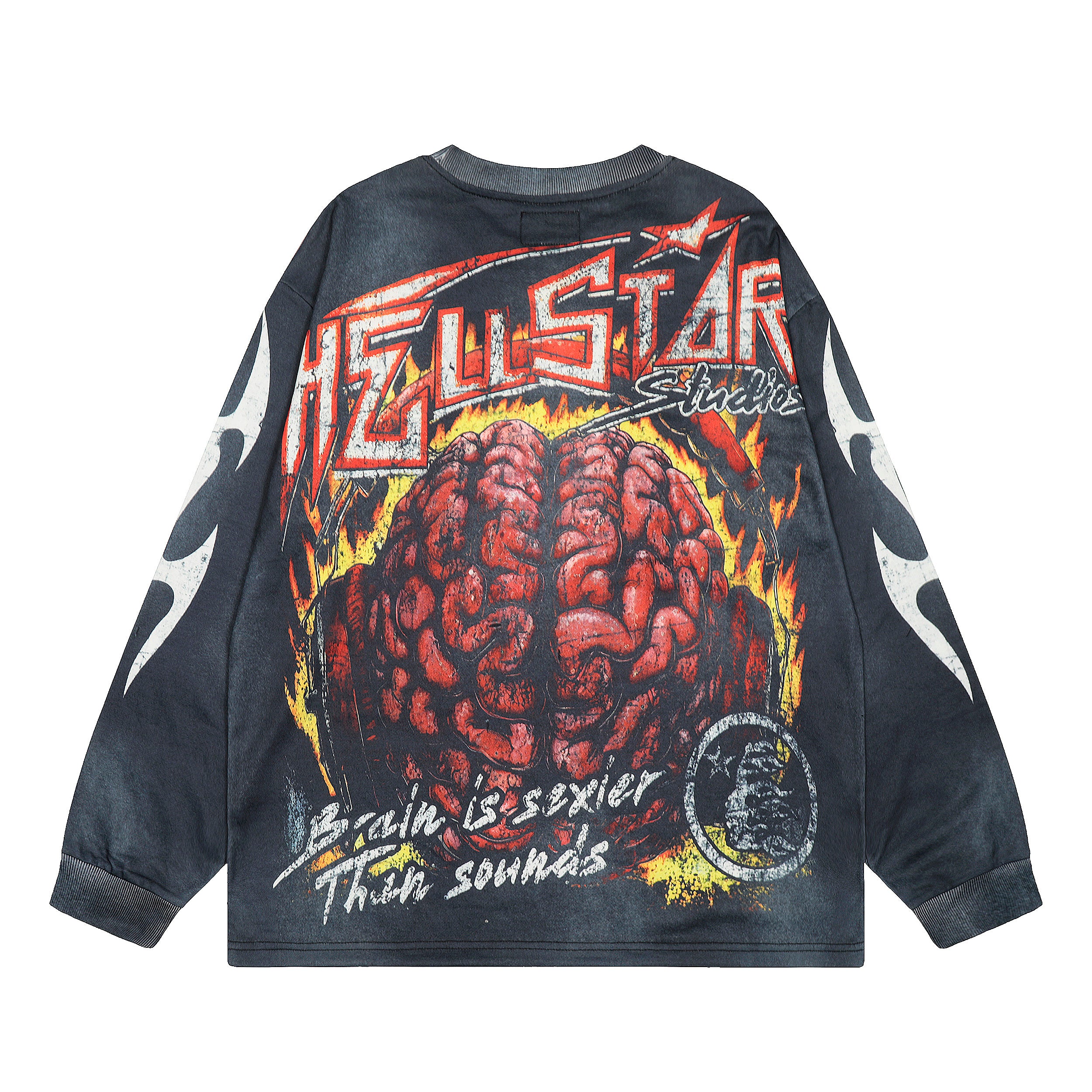 T-SHIRT HELLSTAR MANCHE LONGUE BRAIN