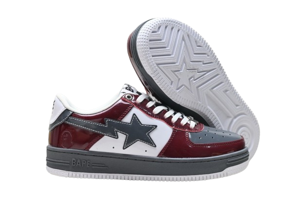 BAPE STA “Burgundy Grey”