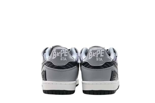 BAPE SK8 STA – Gris & Noir