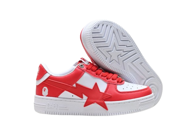 BAPE STA Low “Red &amp; White”