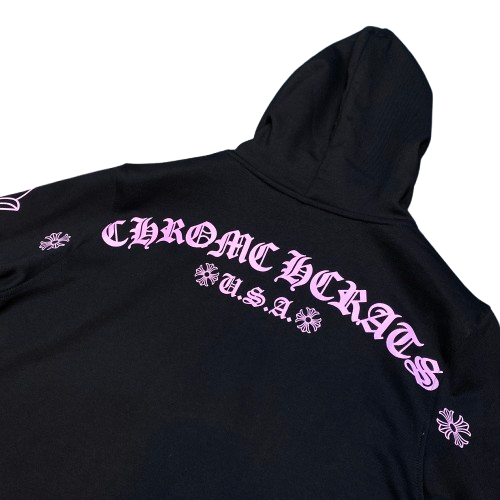 SWEAT CHROME HEARTS "BLACK PINK FLORAL" | L'Élégance Gothique Florale