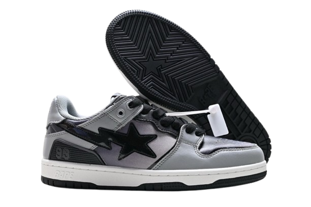 BAPE SK8 STA – Gris & Noir