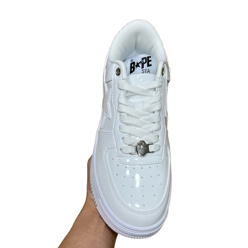 BAPE STA “Triple White Patent”