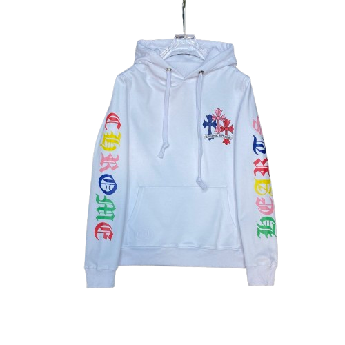 SWEAT CHROME HEARTS CROSS « WHITE/MULTICOLOR » | La Croix Arc-En-Ciel
