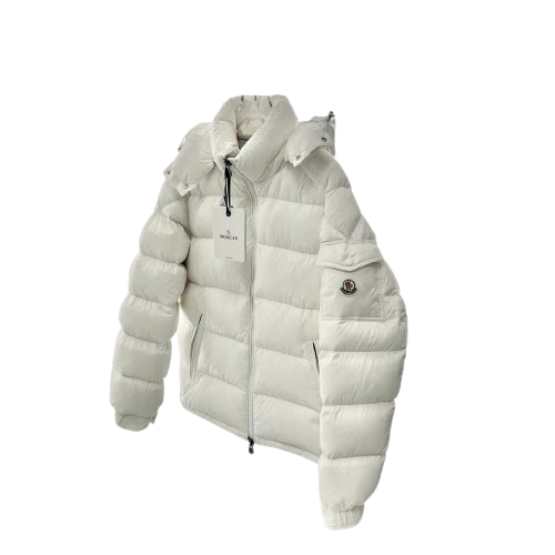 DOUDOUNE À CAPUCHE MONCLER MAYA BLANC - L'ICÔNE ABSOLUE