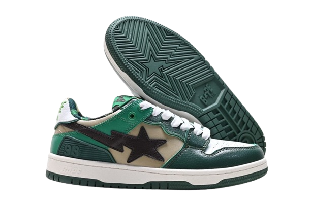BAPE SK8 STA – Vert & Beige