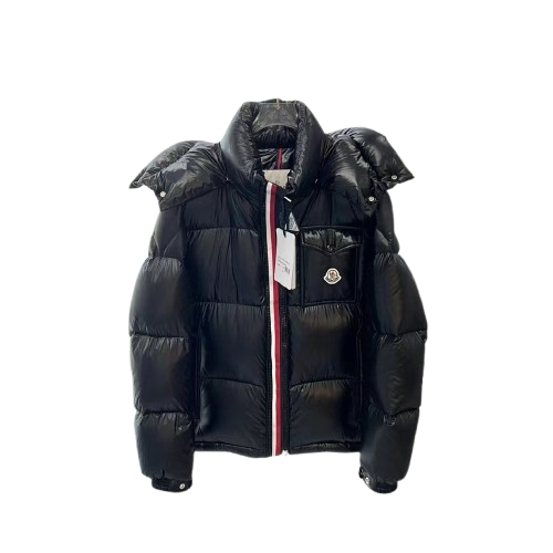 DOUDOUNE À CAPUCHE MONTBELIARD NOIR - MONCLER