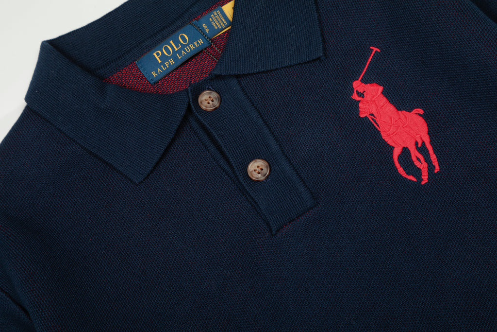 T-SHIRT POLO RALPH LAUREN MANCHES LONGUES REFINED NAVY | L'Essence du Style Intemporel