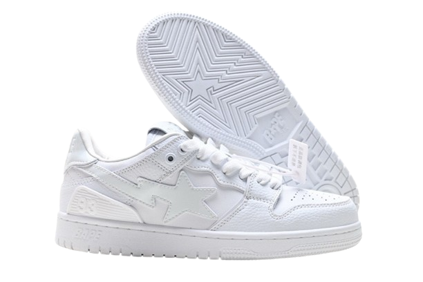 BAPE SK8 STA – Triple White