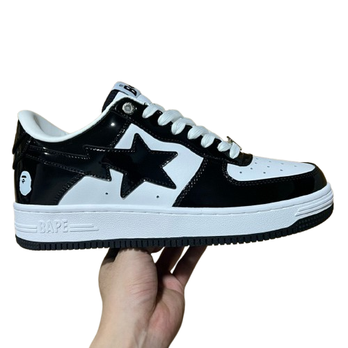 BAPE STA – Black  White Vernis