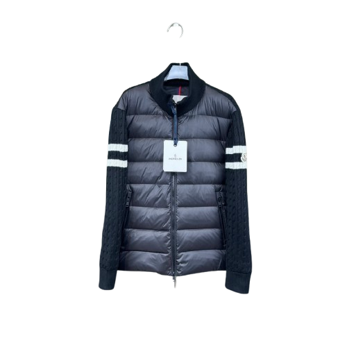DOUDOUNE MONCLER À MANCHES TRICOTÉES GRIS - INNOVATION ALPINE