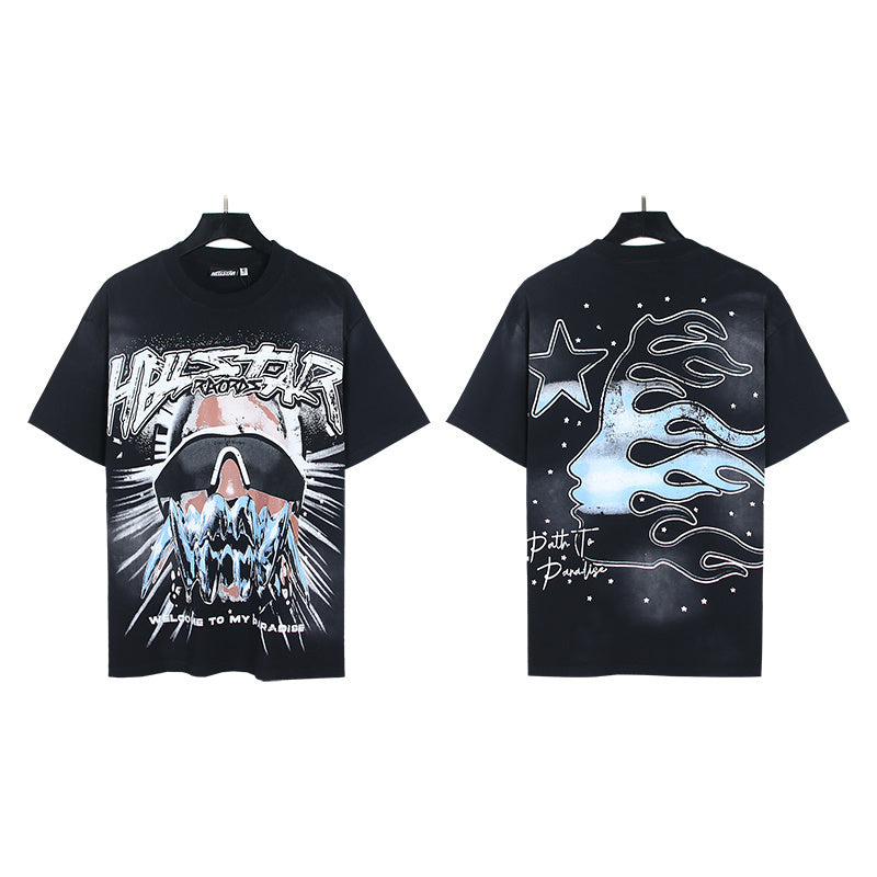 T-SHIRT HELLSTAR "WELCOME TO PARADISE" | L'Ironie Infernale