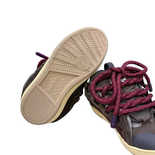 Lanvin Curb Sneakers - Édition Premium Bordeau