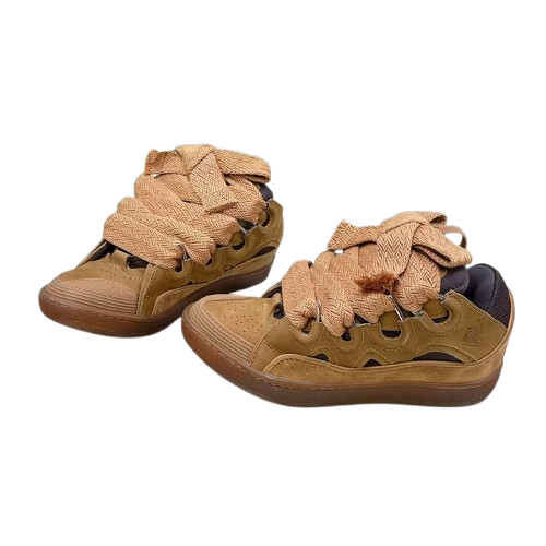 Lanvin Curb Sneakers – Édition Premium Marron