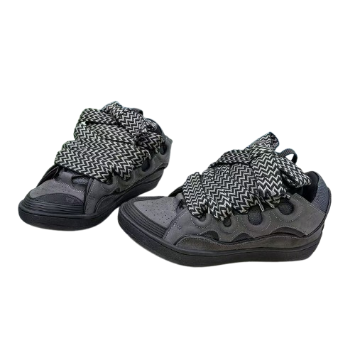 Lanvin Curb Sneakers – Édition Premium Noir & Gris