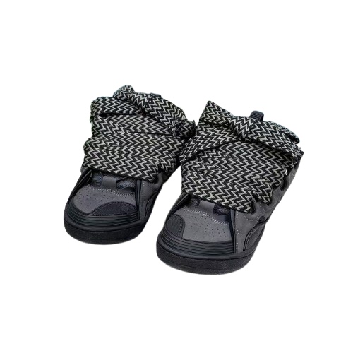 Lanvin Curb Sneakers – Édition Premium Noir & Gris