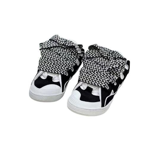 Lanvin Curb Sneakers – Édition Premium Noir & Blanc