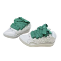 Lanvin Curb Sneakers – Édition Premium Blanc & Vert