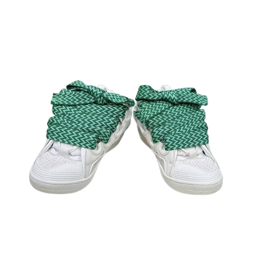 Lanvin Curb Sneakers – Édition Premium Blanc & Vert