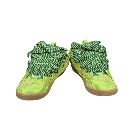 Lanvin Curb Sneakers – Édition Premium Vert & Marron