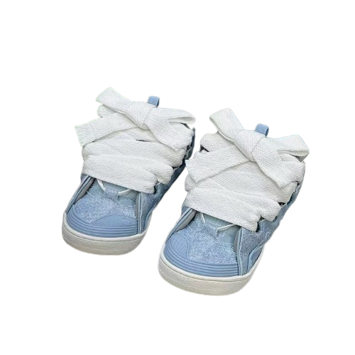 Lanvin Curb Sneakers – Édition Premium Bleu & Blanc