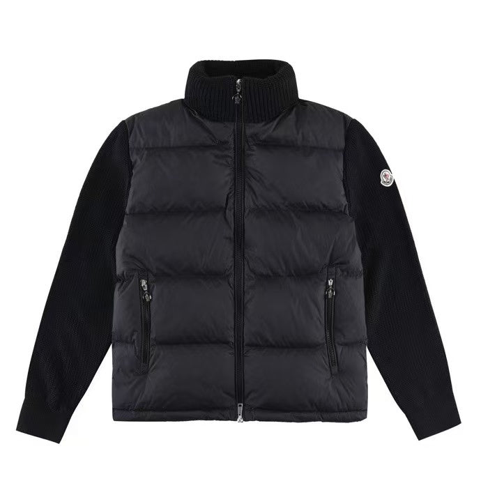 CARDIGAN ZIPÉ MATELASSÉ EN LAINE ET CACHEMIRE - CONFORT NOBLE & MODERNITÉ