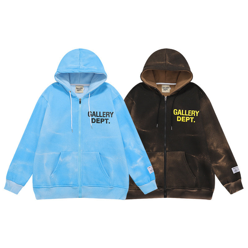 SWEAT À CAPUCHE ZIPPÉ GALLERY DEPT. | L'Art du Streetwear Élevé