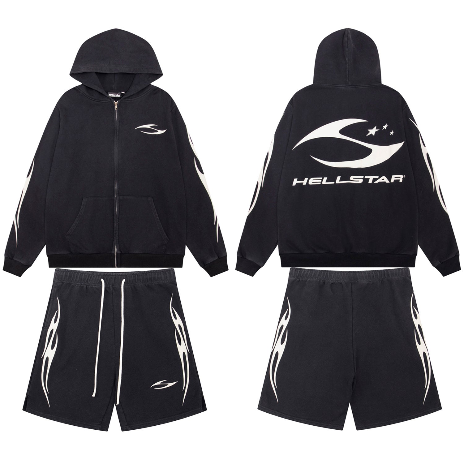 ENSEMBLE HELLSTAR NOIR | L'Élégance Ténébreuse