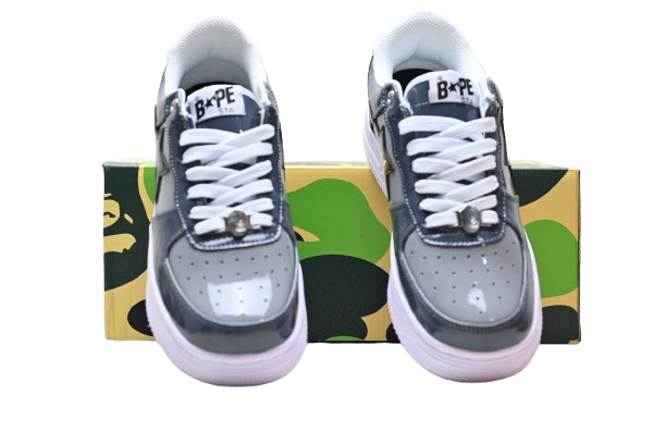 BAPE STA – Gris & Noir Vernis