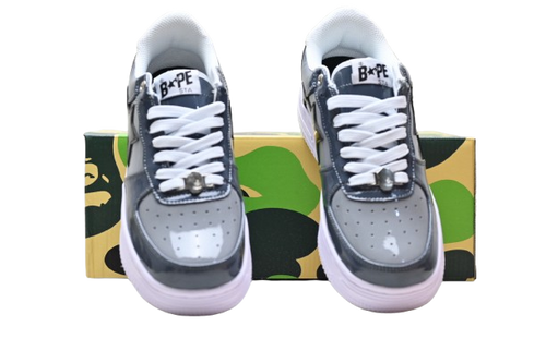 BAPE STA – Gris & Noir Vernis